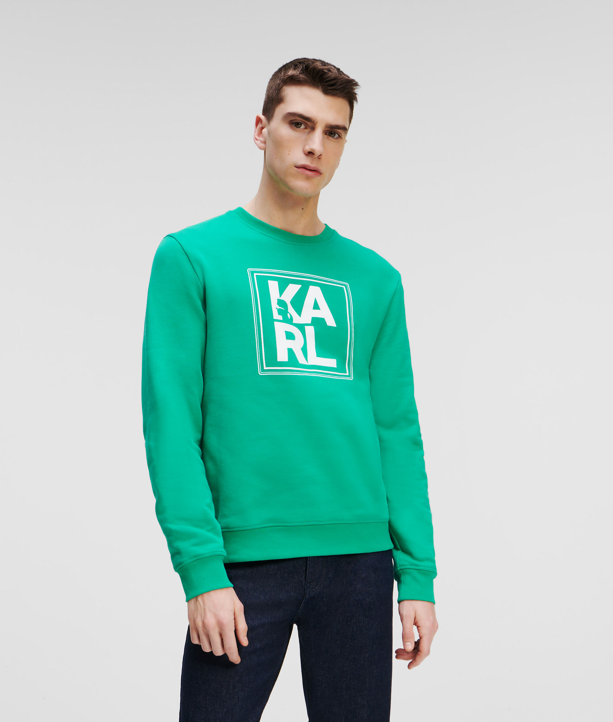 (image for) Leading ATHLEISURE BIG KARL LOGO SWEATSHIRT